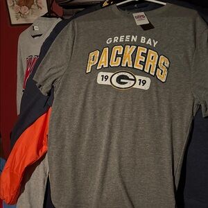 Brand New Green Bay Packers Gray T-Shirt